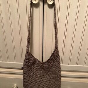 Vintage The Sak Tan Woven Shoulder Bag